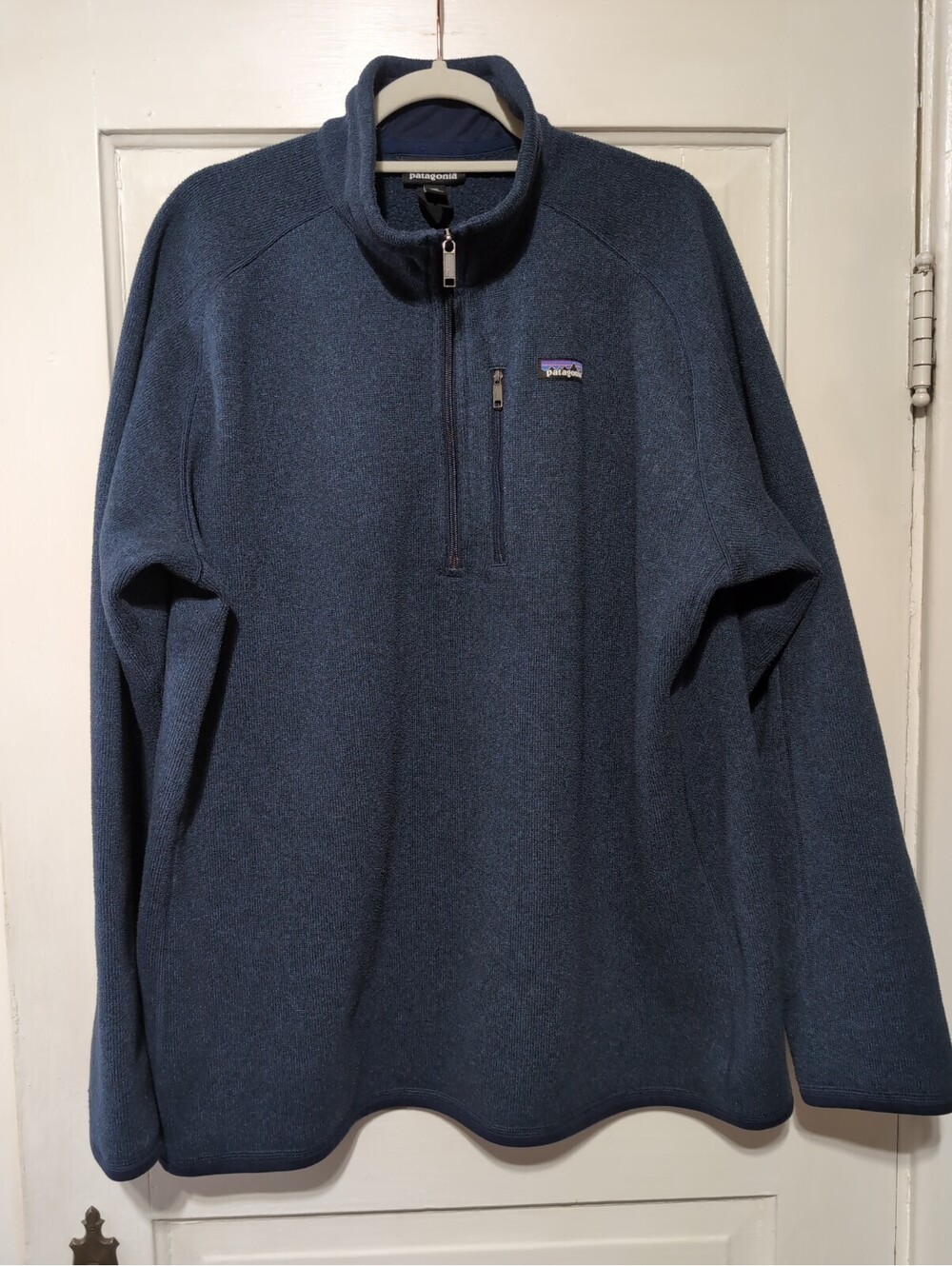 Patagonia Better Sweater Quarter Zip Fleece Jacket Deep Blue Mens XXL(1643)G